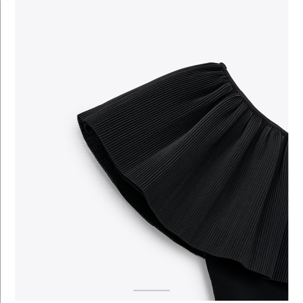 Zara ruffled asymmetric bodysuit - Picture 9 of 10